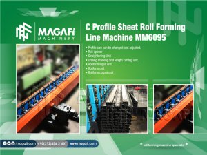 MAGAFi Machinery | Roll forming machines, Traffic sign plate mast production, Auto guardrail production
